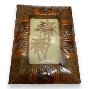 Sea World Brown Beach Shack Boho 4x6‎ Photo Frame New Island Style Cottage